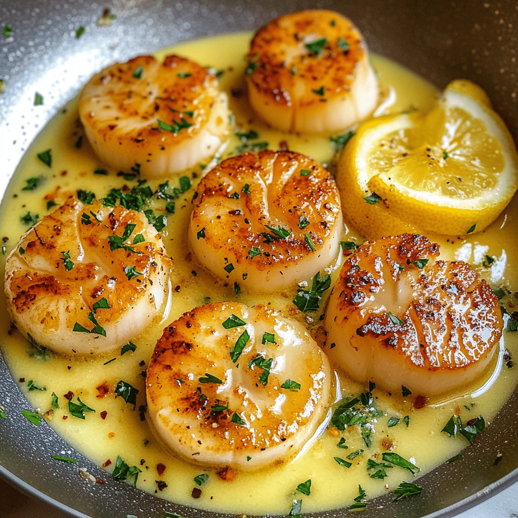 Lemon Garlic Butter Scallops