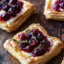 Cranberry Brie Puff Pastry Bites-image