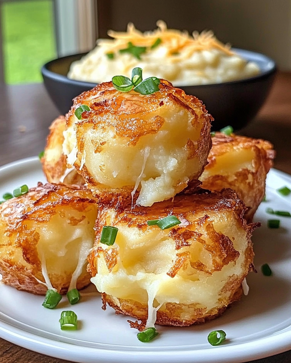 Cheesy Mashed Potato Puffs