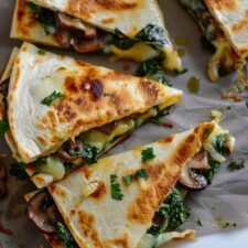 Baked Spinach Mushroom Quesadillas-image