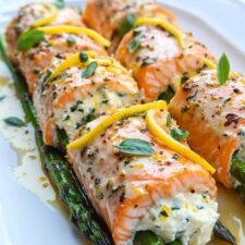 Lemon Basil Salmon Rolls-image