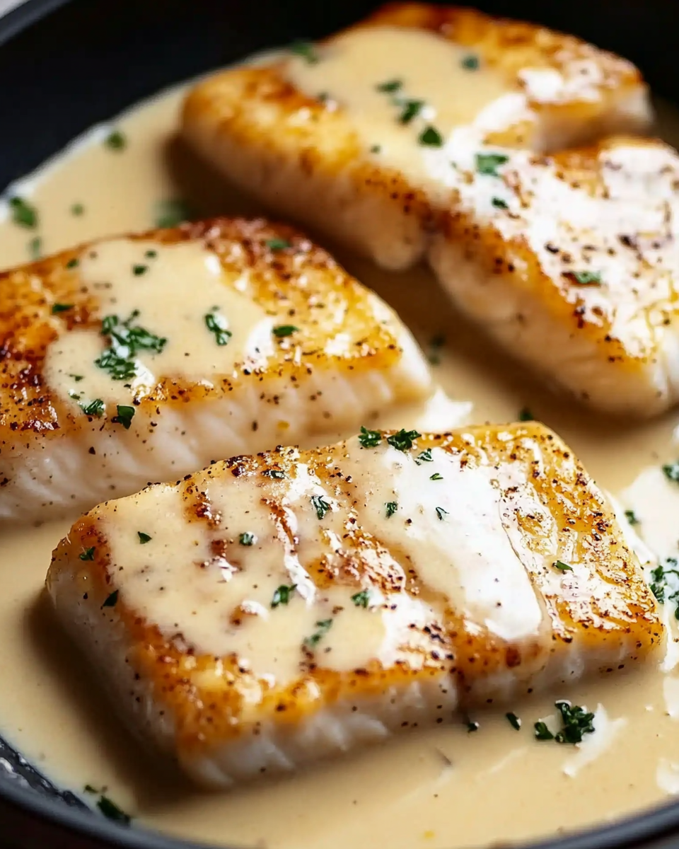 Pan-Seared Fish with Creamy Lemon Butter Sauce: A Perfectly Simple and Elegant Dish