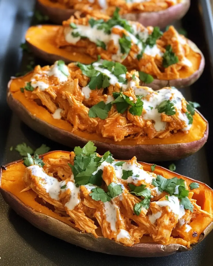 Buffalo Chicken Stuffed Sweet Potatoes: A Flavorful, Healthy Meal in 1 Hour