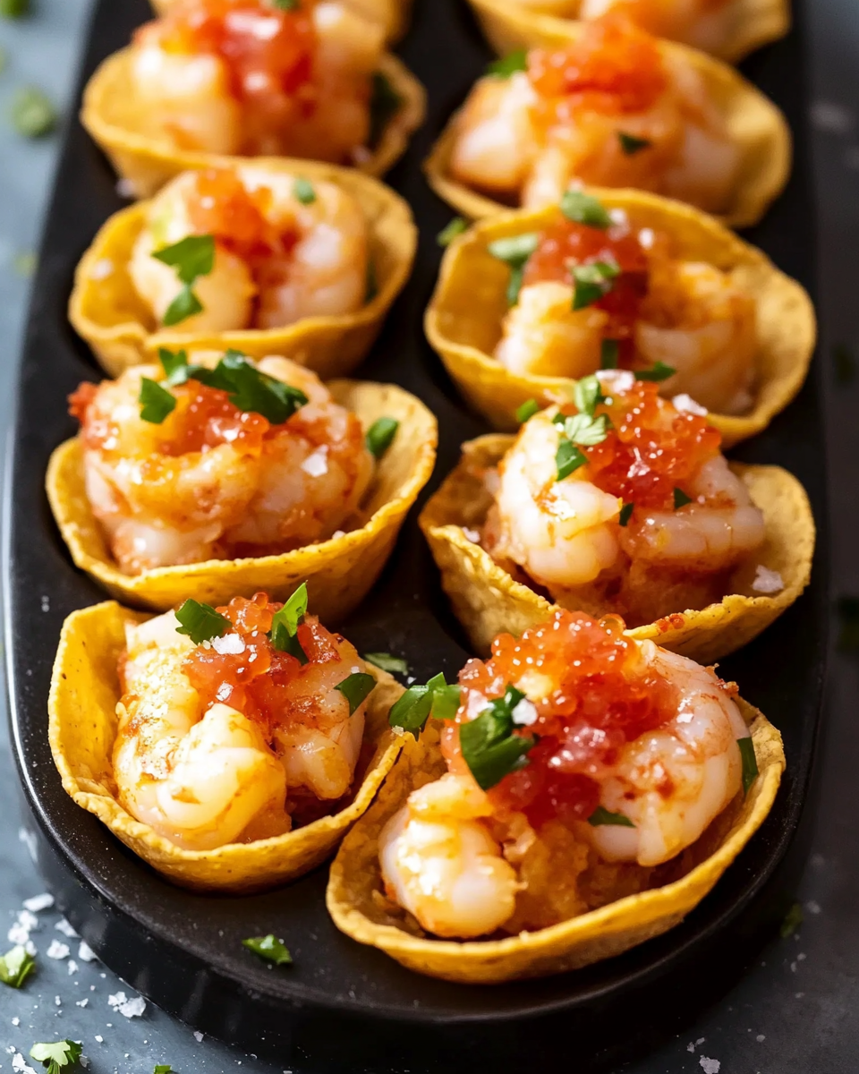 Crispy Mini Tacos with Prawn Cocktail Filling – The Ultimate Bite-Sized Appetizer