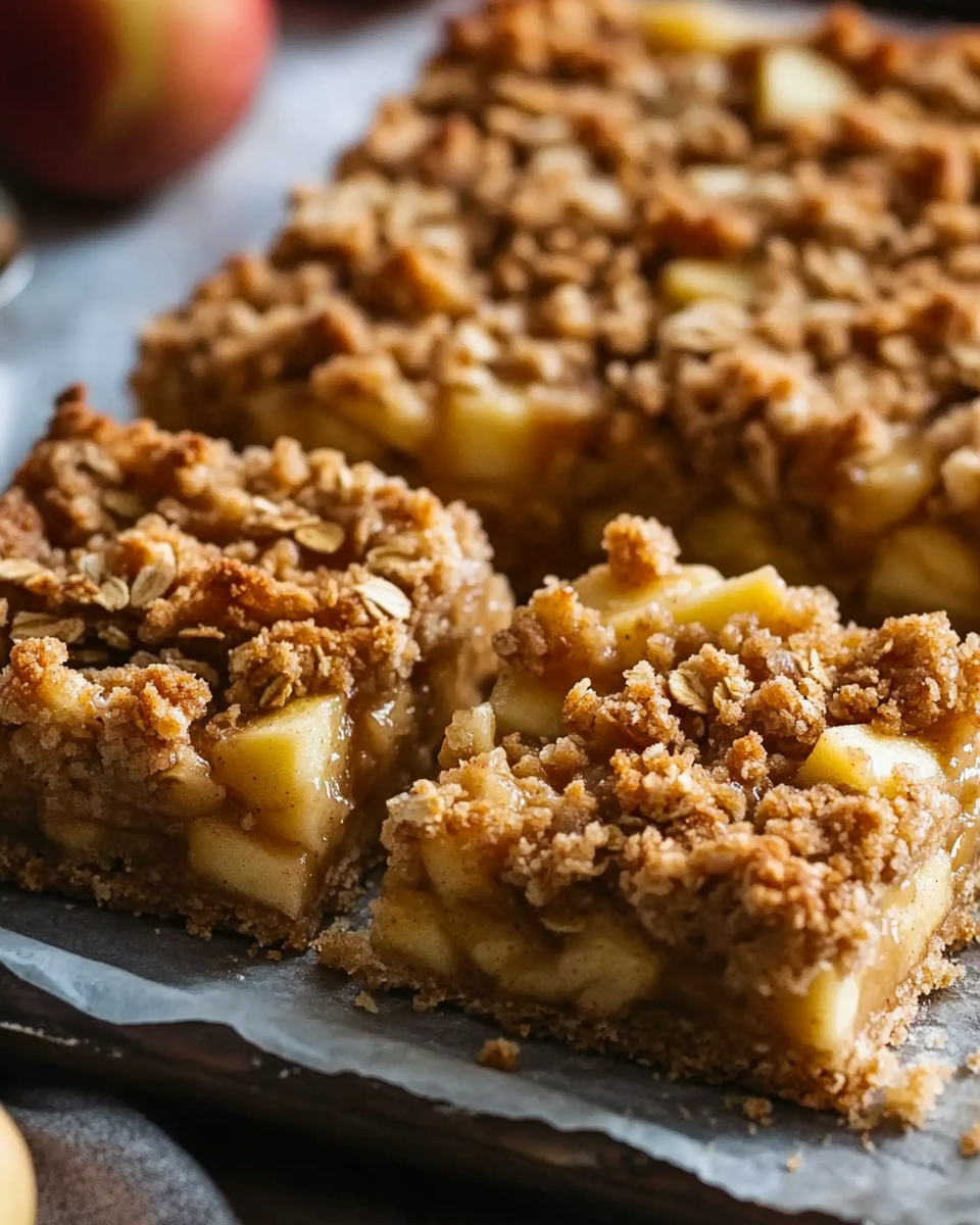 Apple Crumble Bars with Oats and Caramel Sauce: The Ultimate Comfort Dessert