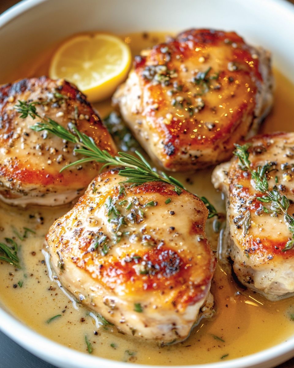 Lemon Herb Chicken with Creamy Lemon Sauce – A Flavorful, Easy-to-Make Delight