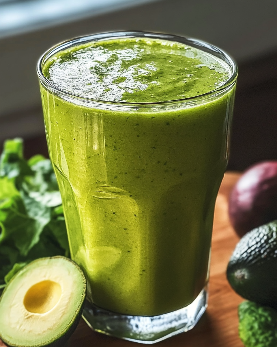 Green Power Smoothie: Healthy and Energizing Drink