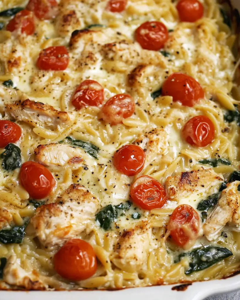 Creamy Chicken Orzo Casserole: A Comforting One-Dish Meal
