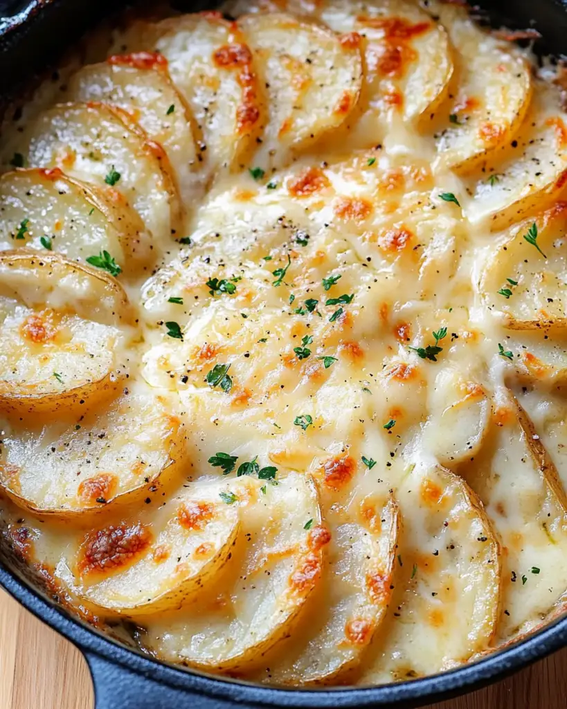 Creamy Baked Scalloped Potatoes Recip