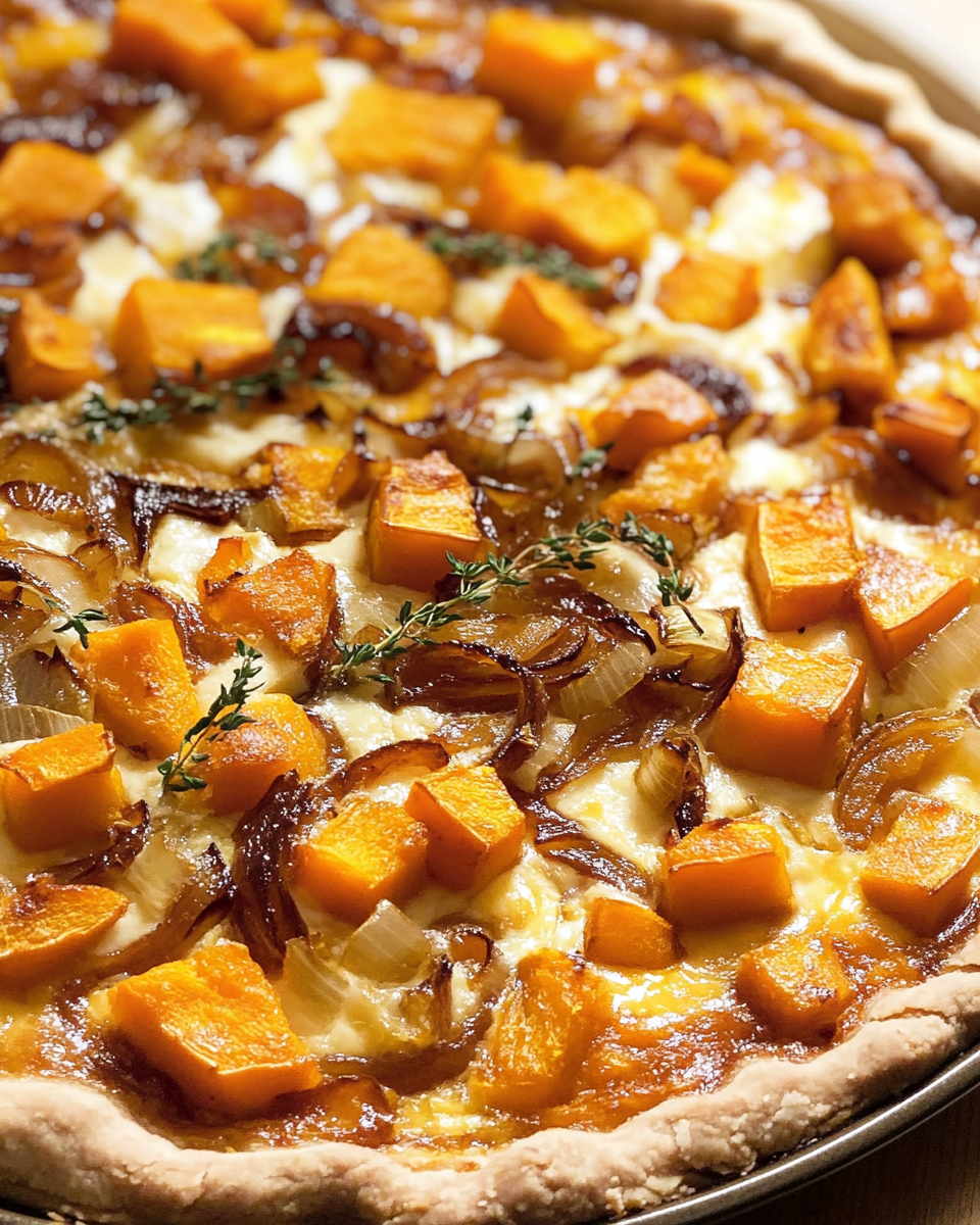 Butternut Squash & Caramelized Onion Quiche: A Cozy, Flavorful Delight