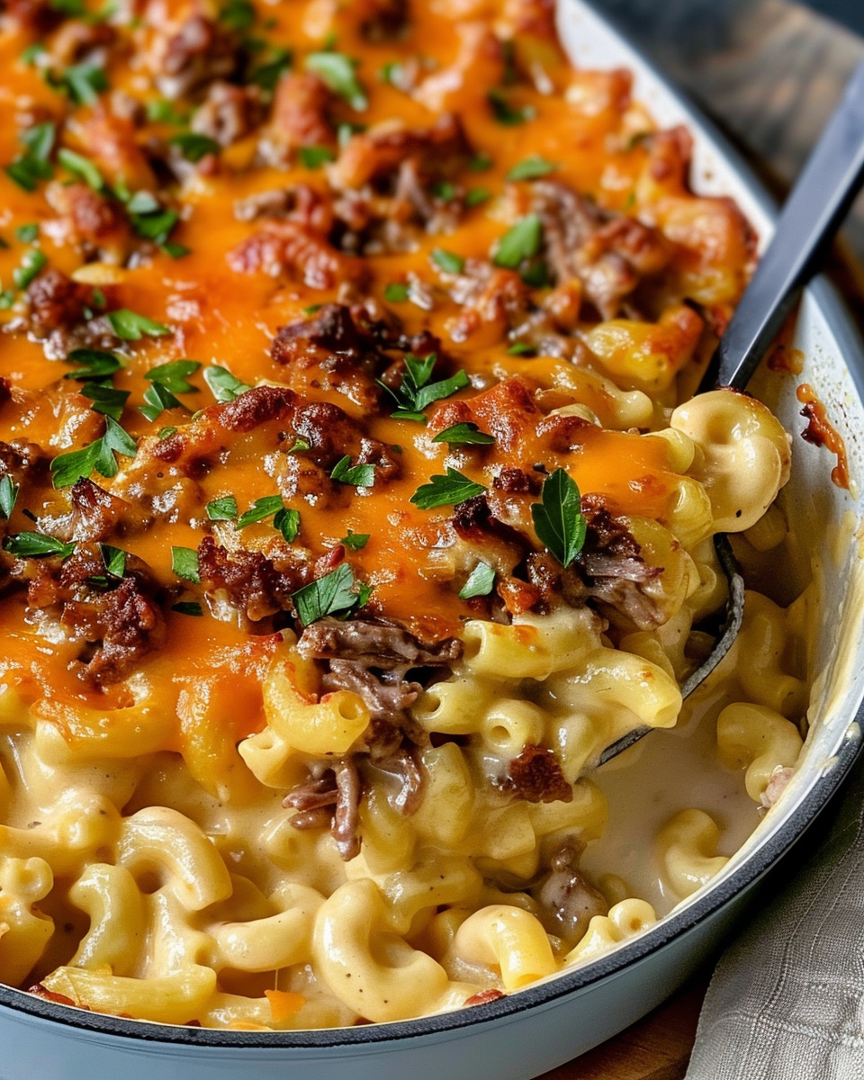 Just Made This Beef Mac & Cheese - The Perfect Comfort Food