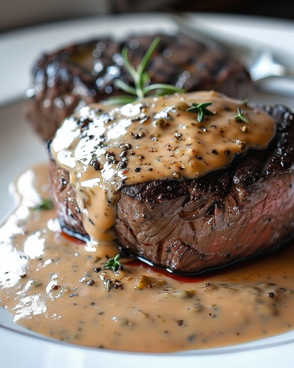 Elevate Your Dinner with Our Peppercorn Filet Mignon