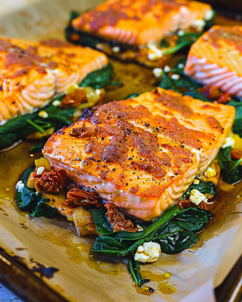 Mediterranean Stuffed Salmon Recipe – A Healthy and Fancy Dinner Option