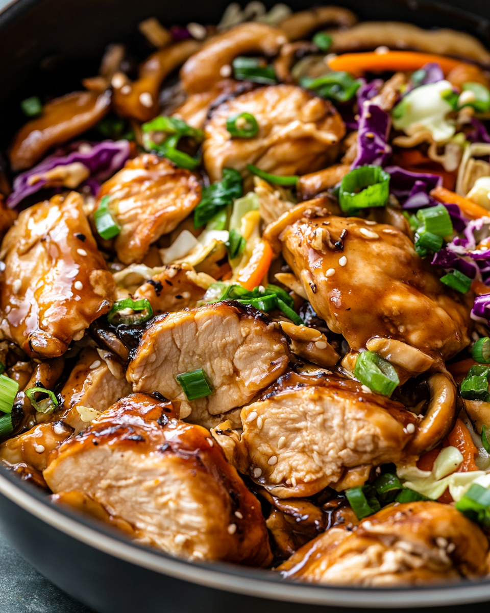 Flavorful Stir-Fried Chicken with Veggies and Tangy Marinade: A Quick and Delicious Weeknight Dinner