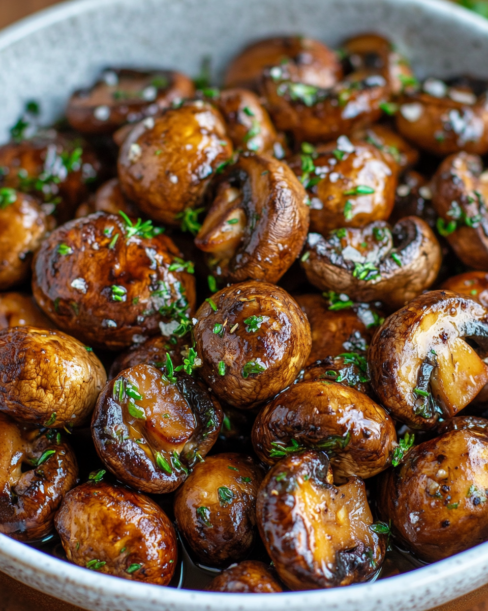 Roasted Balsamic Mushrooms with Garlic and Thyme: A Savory Side Dish You’ll Love
