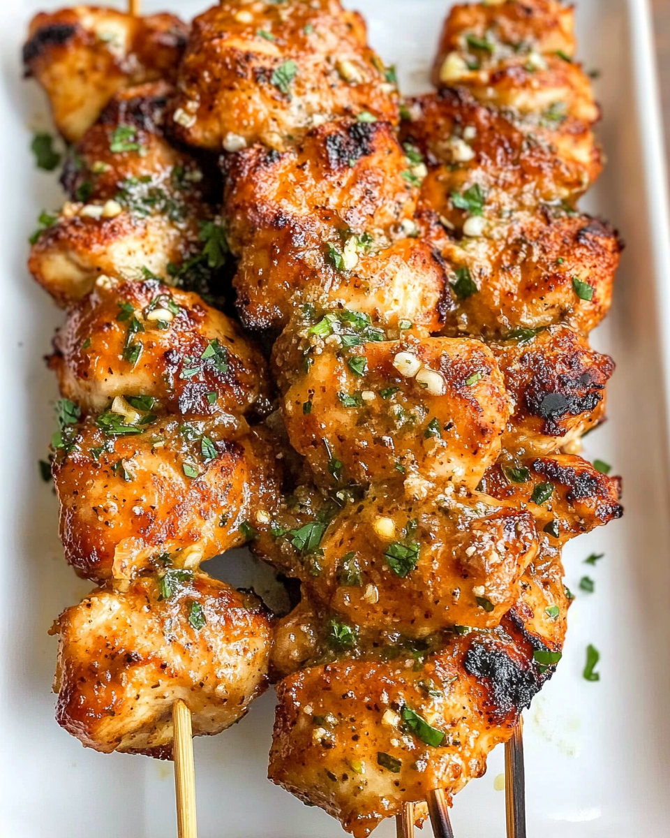 Air Fryer Garlic Parmesan Chicken Skewers – A Flavorful and Easy Recipe