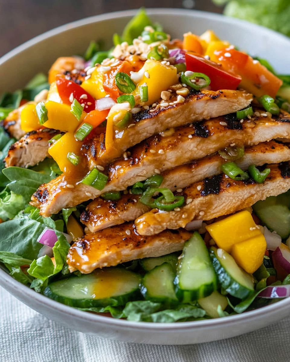 Flavorful Asian-Inspired Chicken Salad with Crunchy Toppings: A Delicious, Nutrient-Packed Dish for Every Occasion