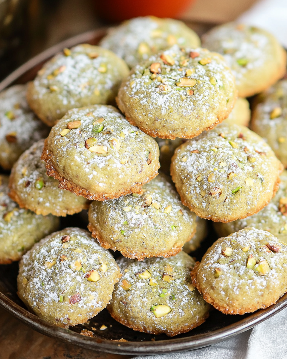 Pistachio Green Tea Shortbread Cookies Recipe: A Sweet Fusion of Nutty and Herbal Flavors