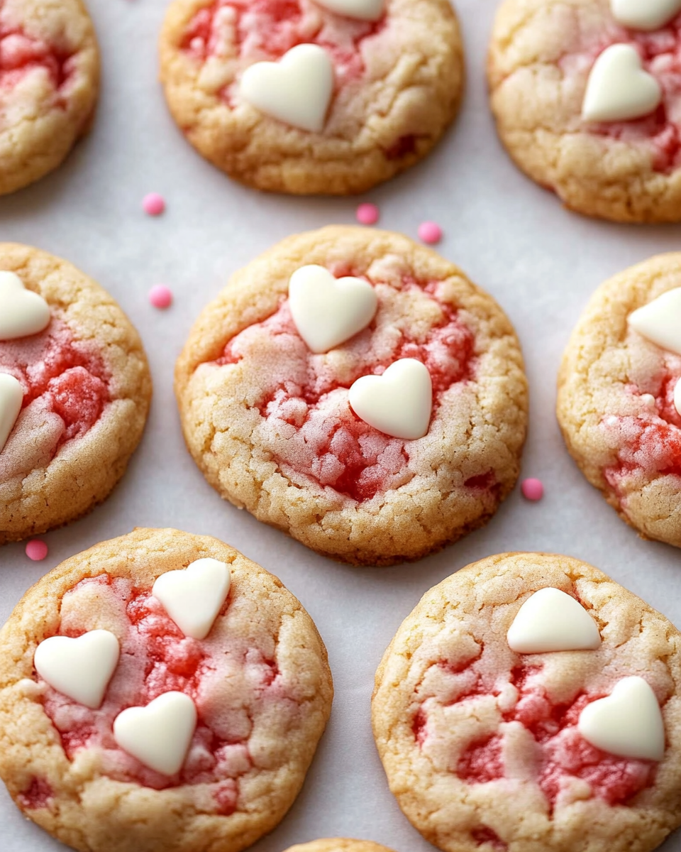 Easy Strawberry Cake Mix Cookies – Soft, Sweet, and Delicious