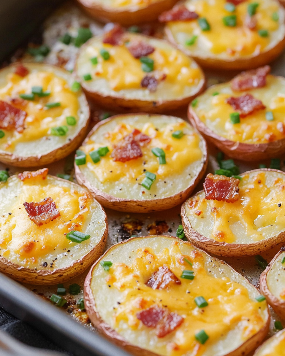 Crispy Cheesy Bacon Red Potato Slices – A Savory, Mouthwatering Delight