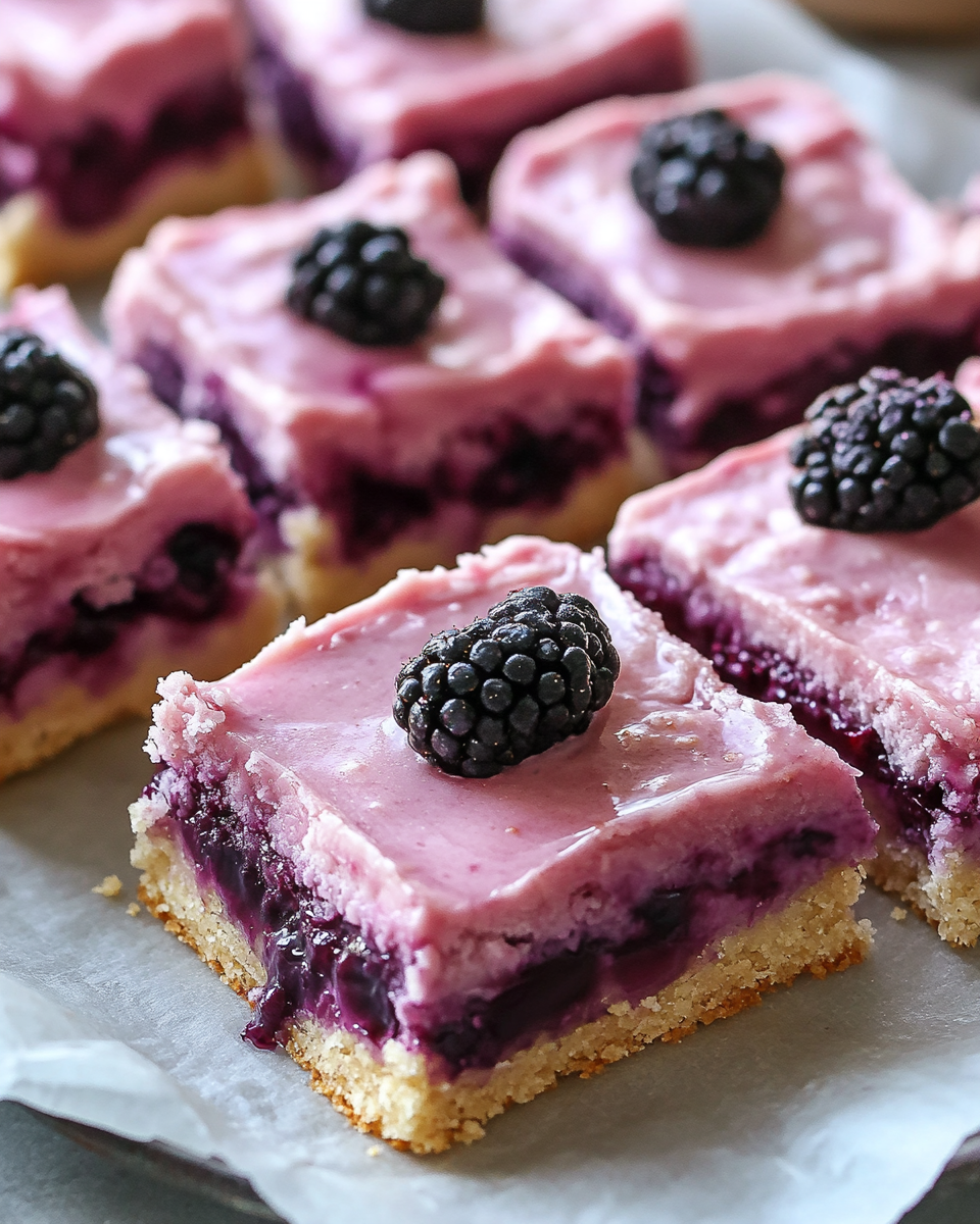 Gluten-Free Blackberry Shortbread Bars with Coconut Frosting: A Delicious Treat for Everyone