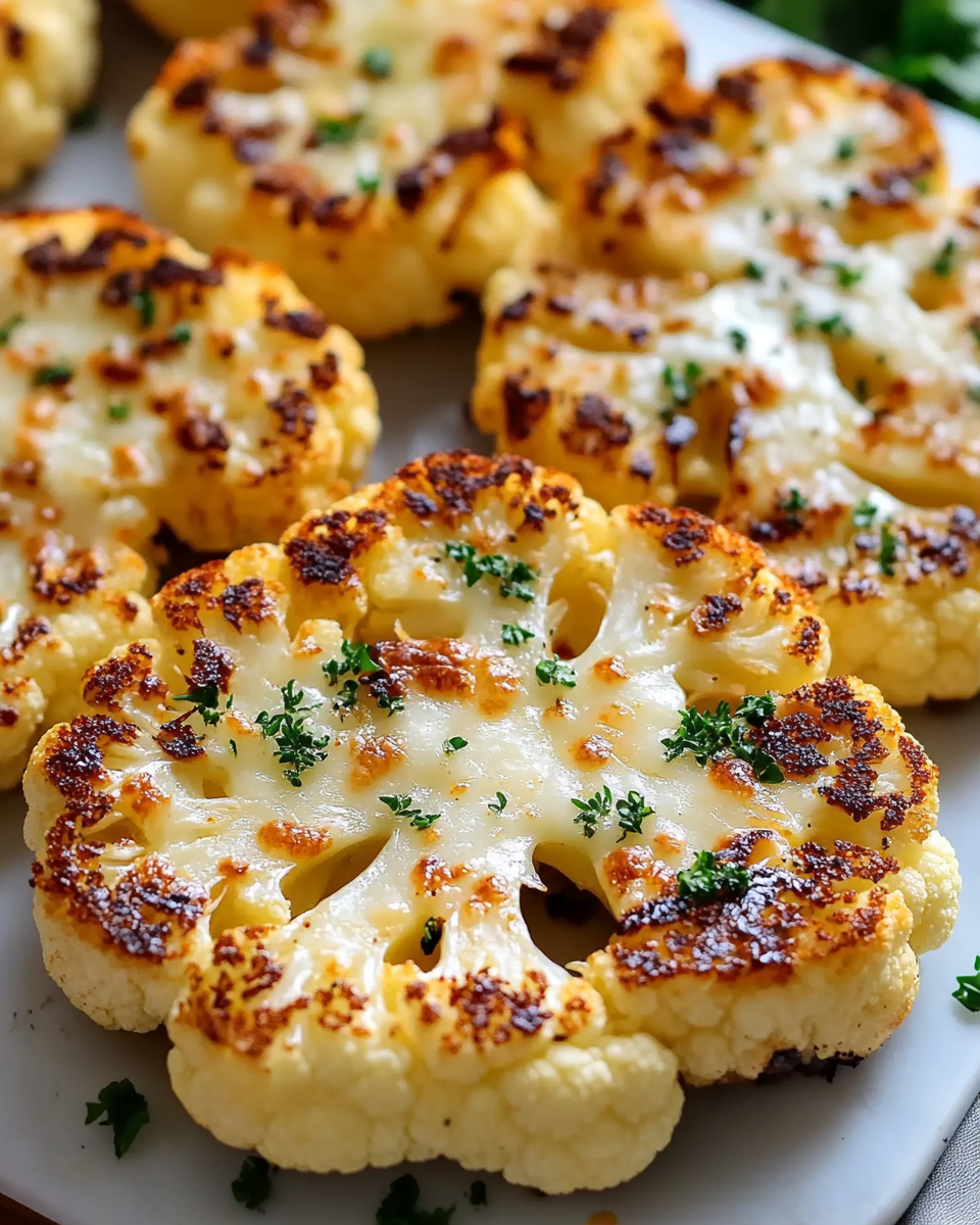 Cheesy Baked Cauliflower Steaks Recipe: A Delicious Low-Carb Side Dish You’ll Love