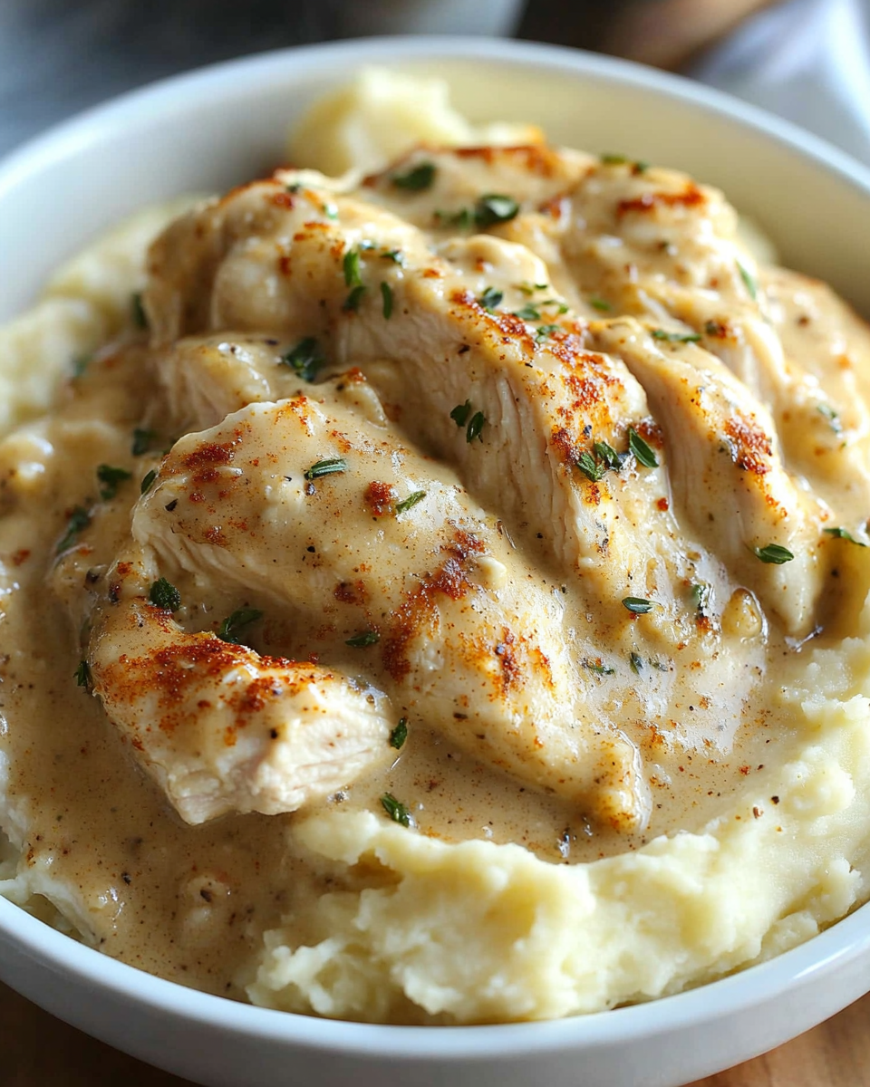 Creamy Ranch Chicken with Cheesy Mashed Potatoes – A Comfort Food Classic