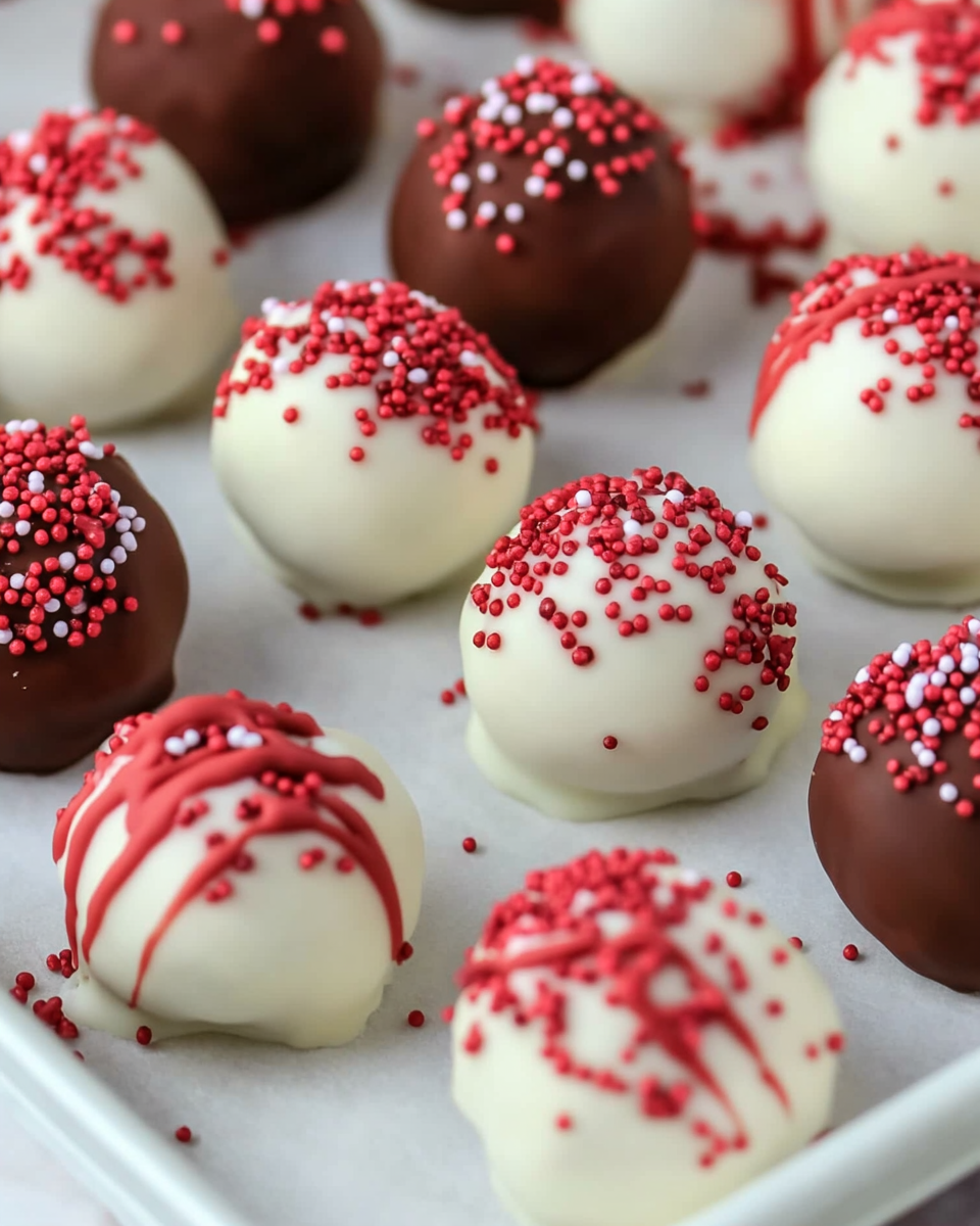 Discover how to make Easy Red Velvet Oreo Truffles with Cream Cheese and White Chocolate – a perfect no-bake treat!