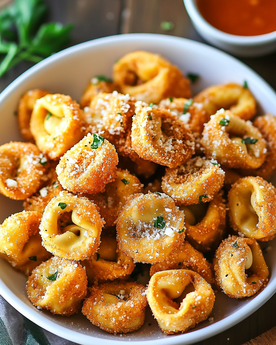 Crispy Fried Tortellini Recipe with Garlic and Parmesan: The Ultimate Snack for Any Occasion