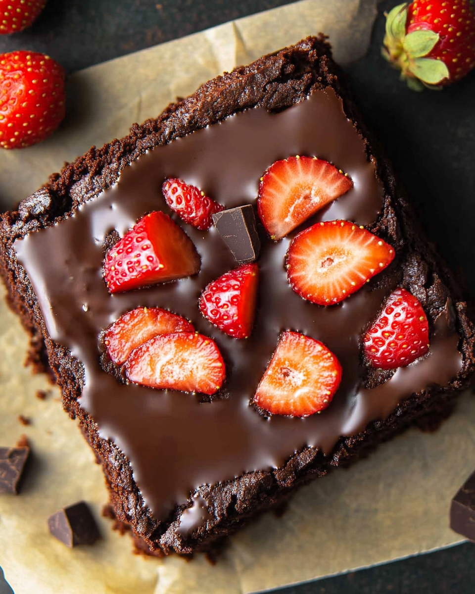 Decadent Chocolate Strawberry Brownies – A Perfect Sweet Treat for Any Occasion
