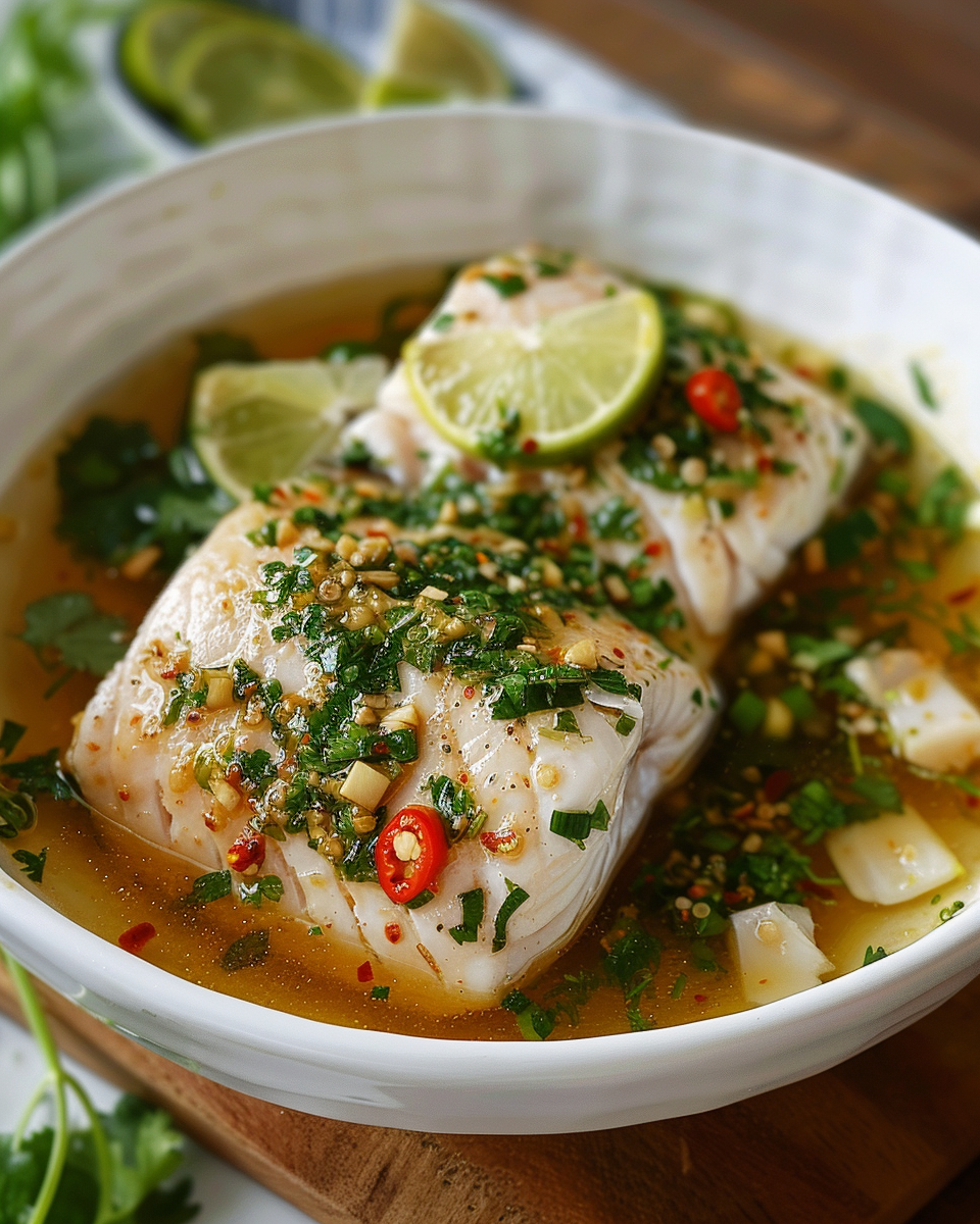 Steamed Fish with Lime and Garlic: A Flavorful, Healthy Meal in Just 20 Minutes