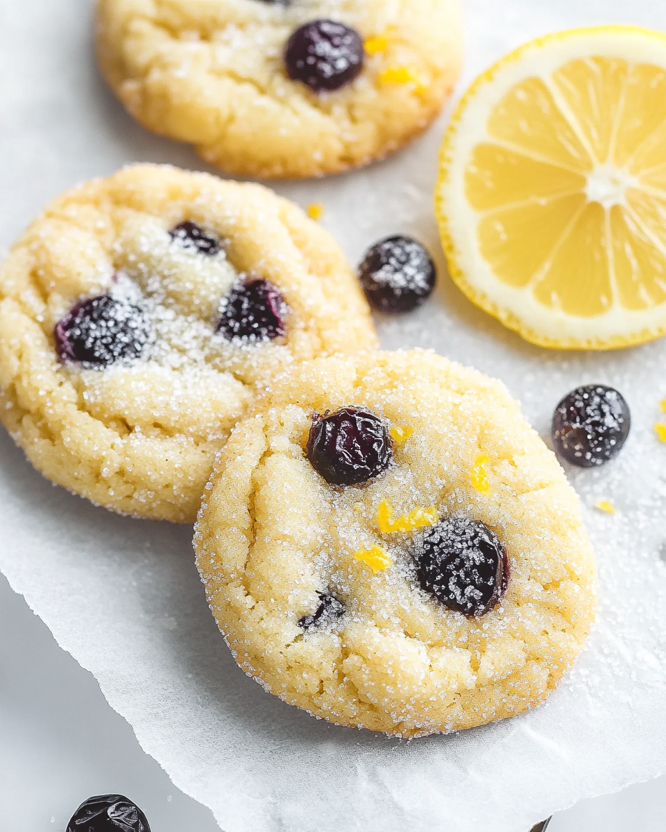 Lemon Blueberry Sugar Cookies – A Zesty Twist on Classic Cookies