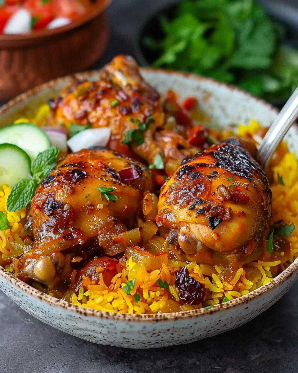 Saffron and Spice Infused Chicken with Barberry Rice: A Culinary Adventure You Won’t Forget