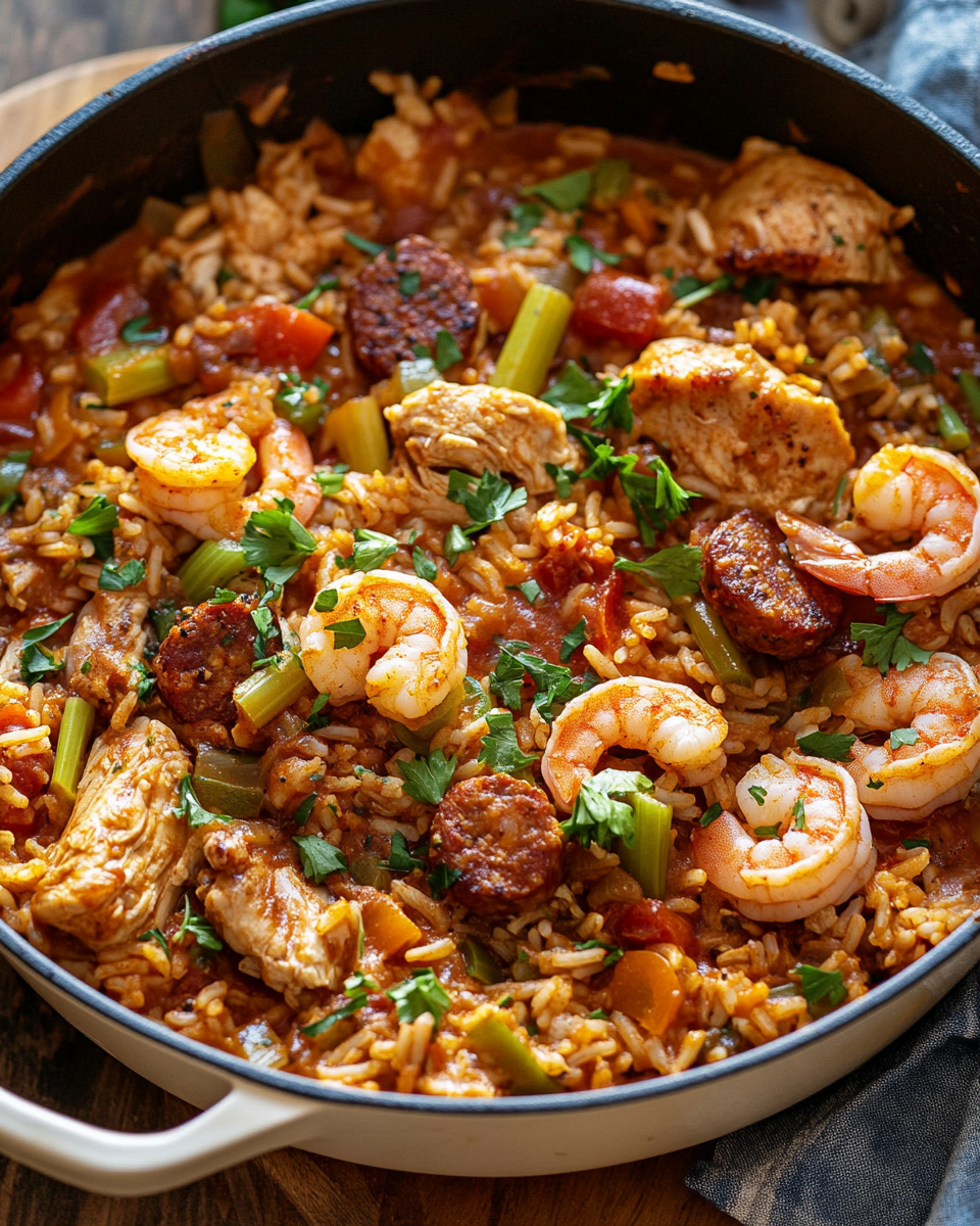 Chicken and Shrimp Jambalaya Recipe – A Delicious, Flavorful Creole Classic