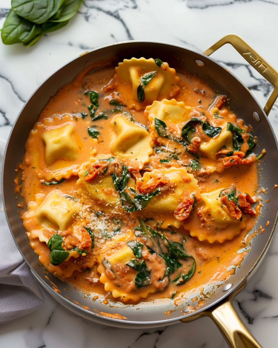 Sun-Kissed Tomato and Basil Cream Ravioli: A Perfect Weeknight Delight