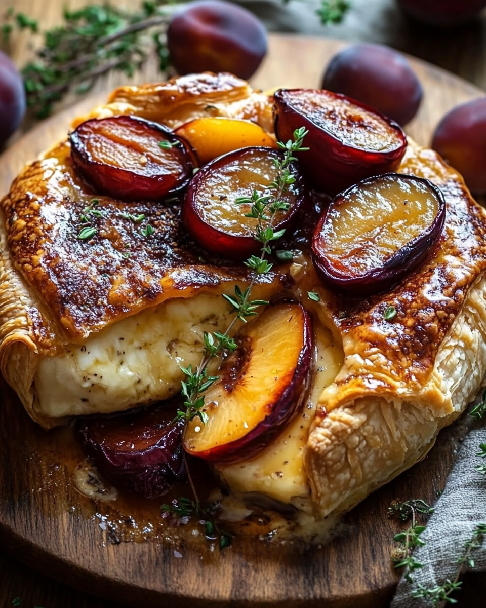 Baked Brie with Roasted Plums and Thyme: A Savory Delight for Every Occasion