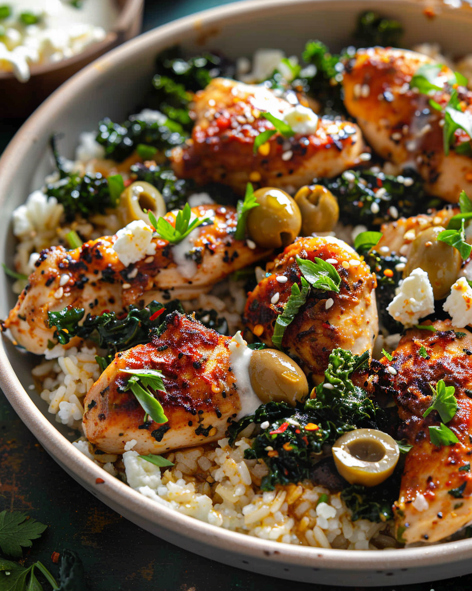 Mediterranean Chicken and Kale Bowl: A Flavor-Packed, Nutrient-Dense Meal You’ll Love