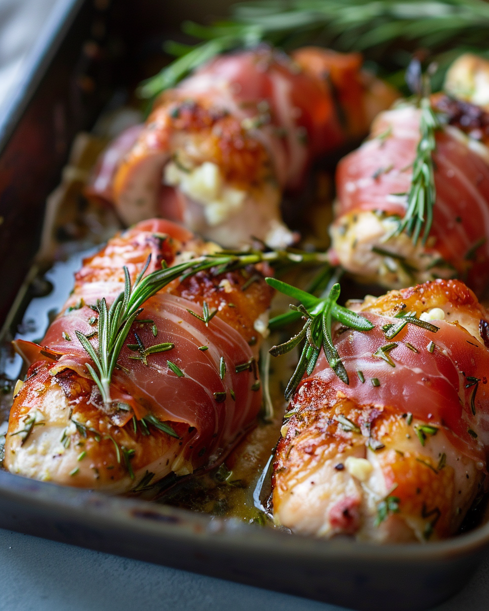 Herbed Chicken with Goat Cheese and Prosciutto – A Flavorful, Elegant Dinner Delight