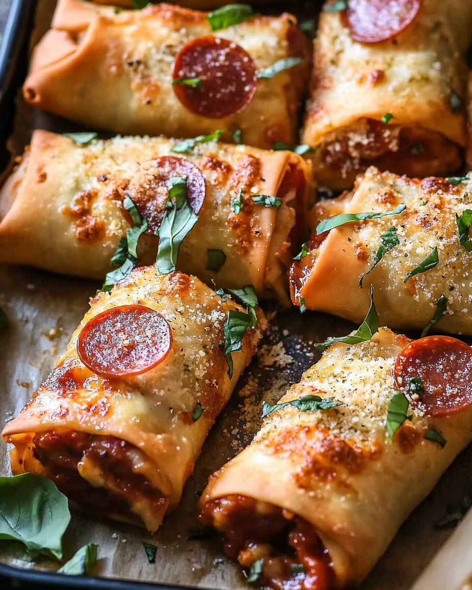 Cheesy Pepperoni Pizza Egg Rolls: A Perfect Snack for Every Pizza Lover