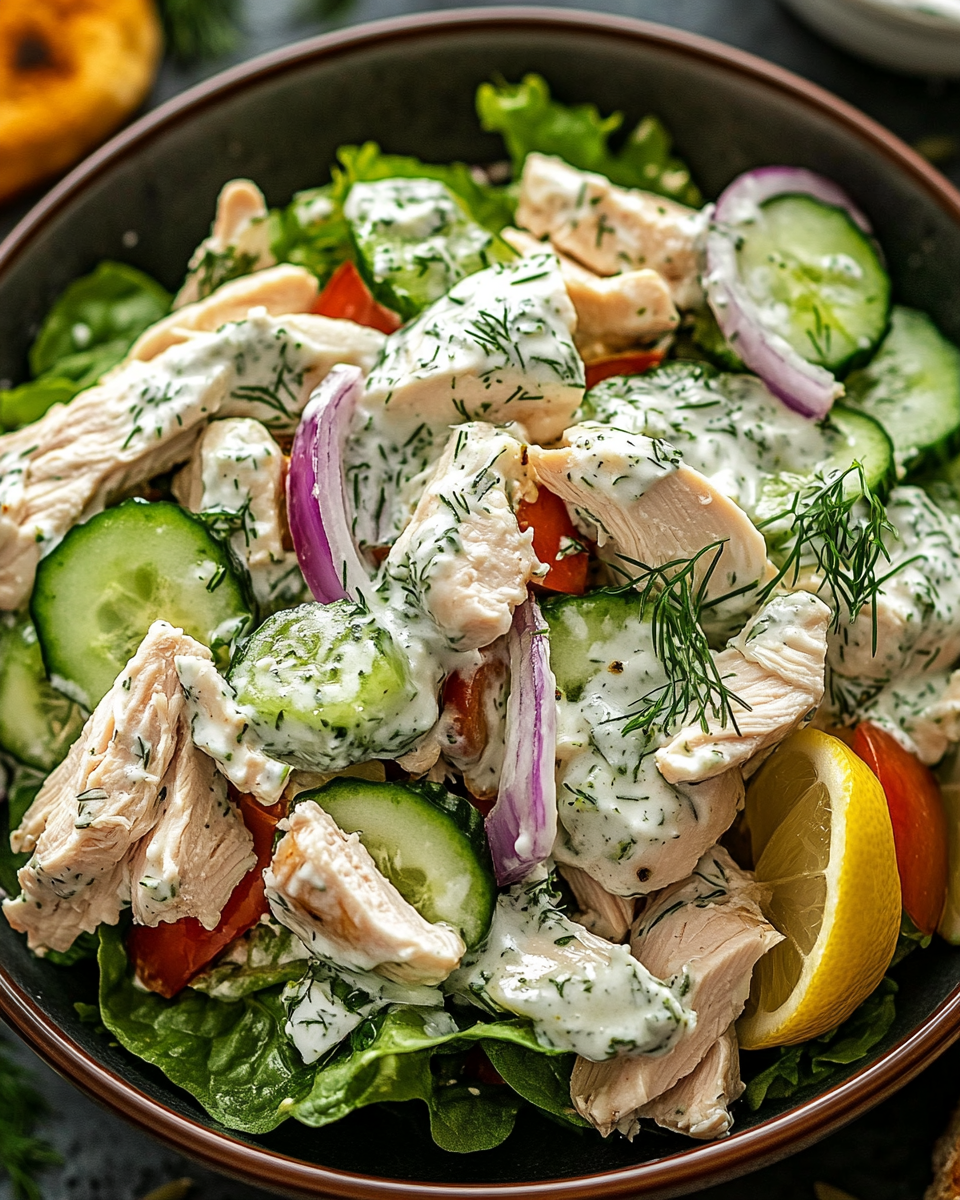 Tzatziki Chicken Salad: A Fresh, Healthy, and Easy Recipe for Any Occasion