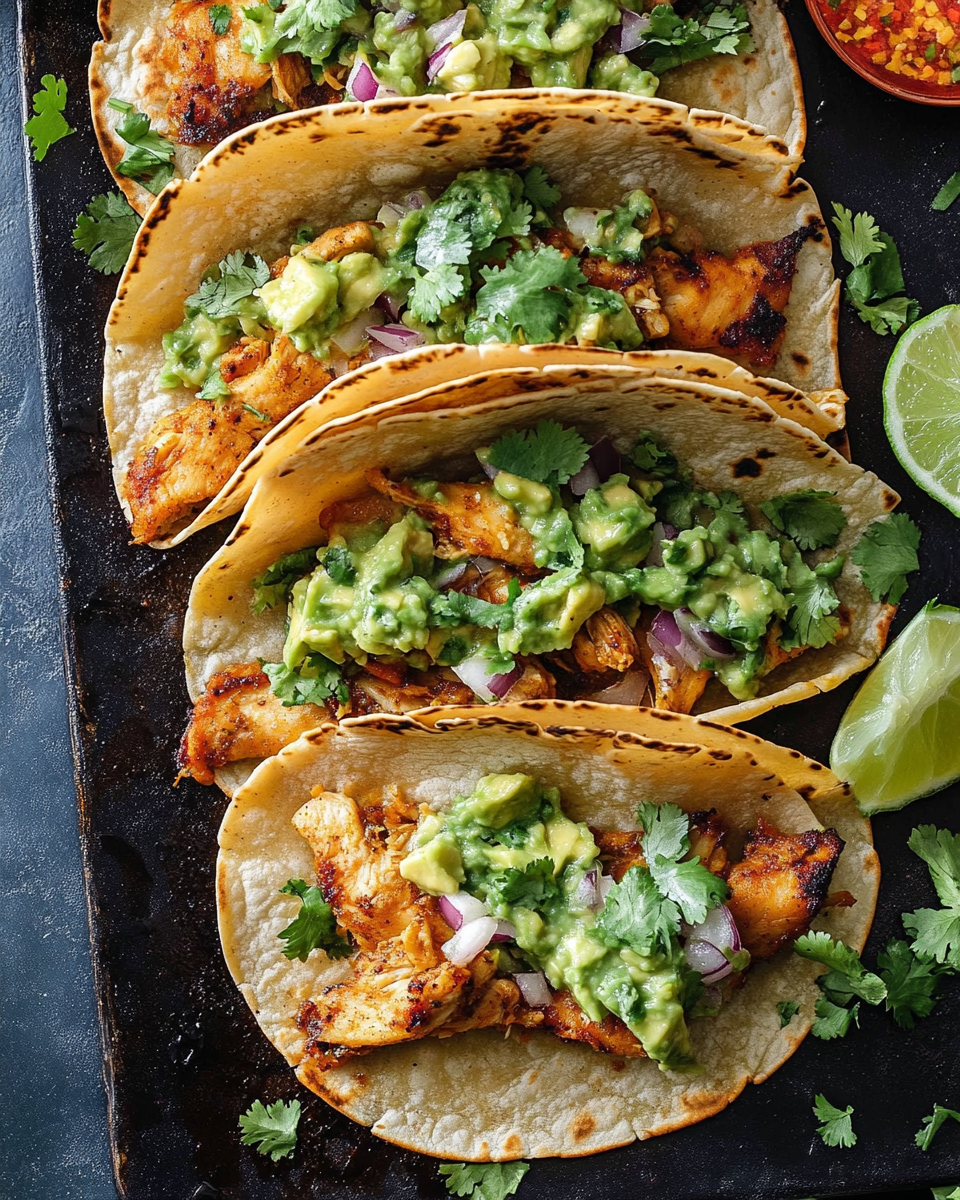 Crispy Chicken Tacos with Avocado-Jalapeño Salsa: A Flavorful Twist on Taco Night
