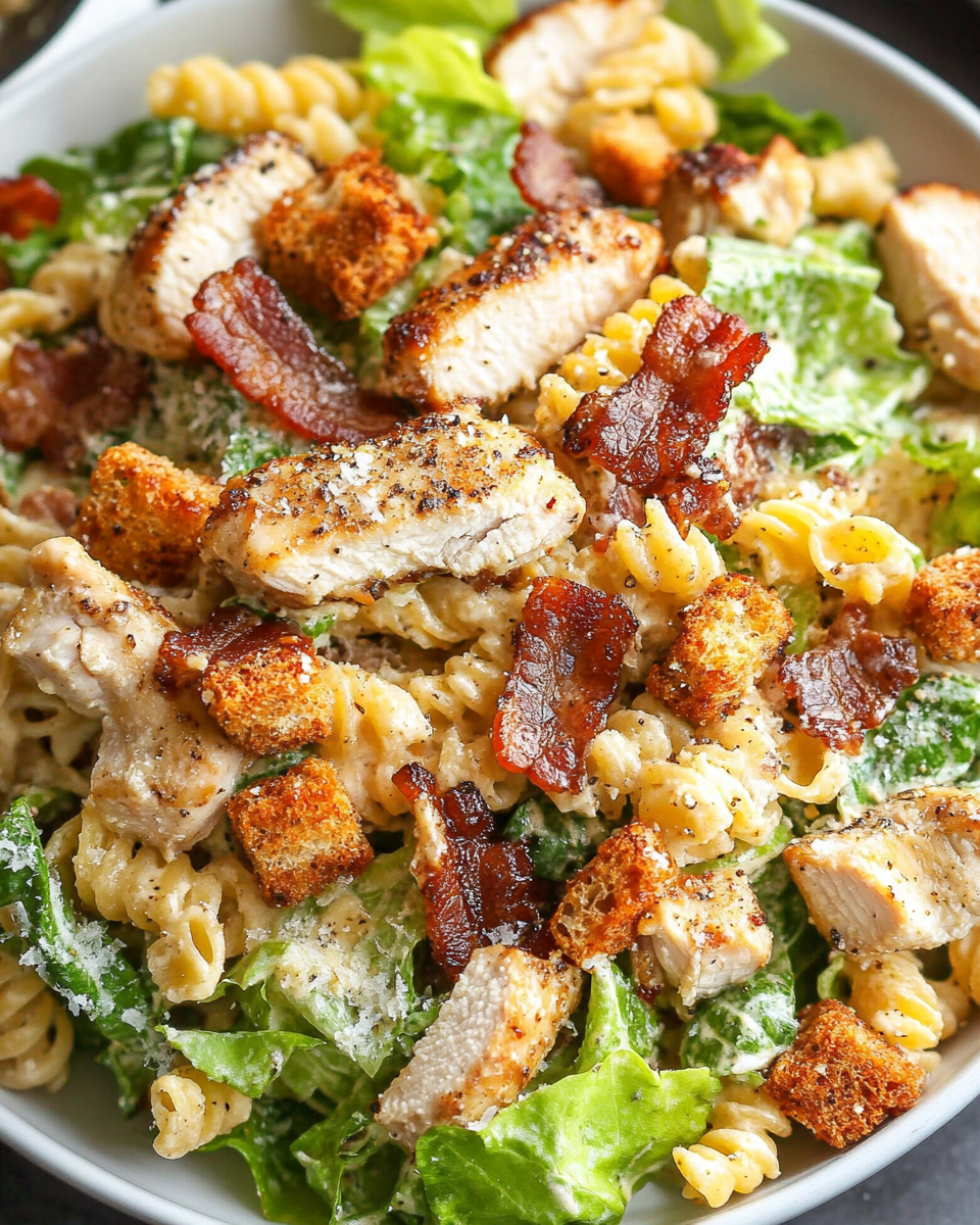 Chicken Bacon Caesar Pasta Salad: A Flavorful Comfort Dish for Every Occasion