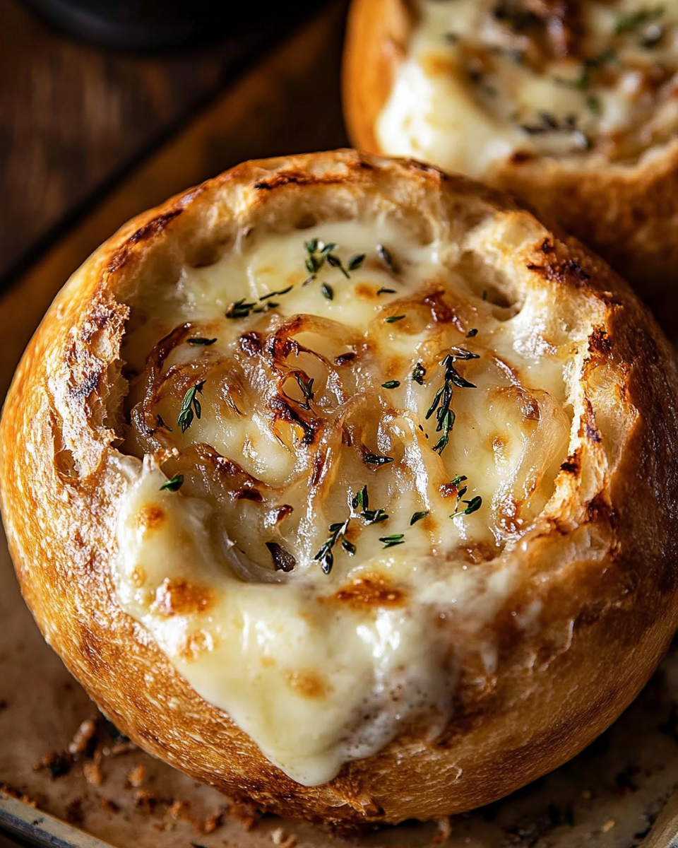 French Onion Soup in Bread Bowls: The Ultimate Comfort Dish