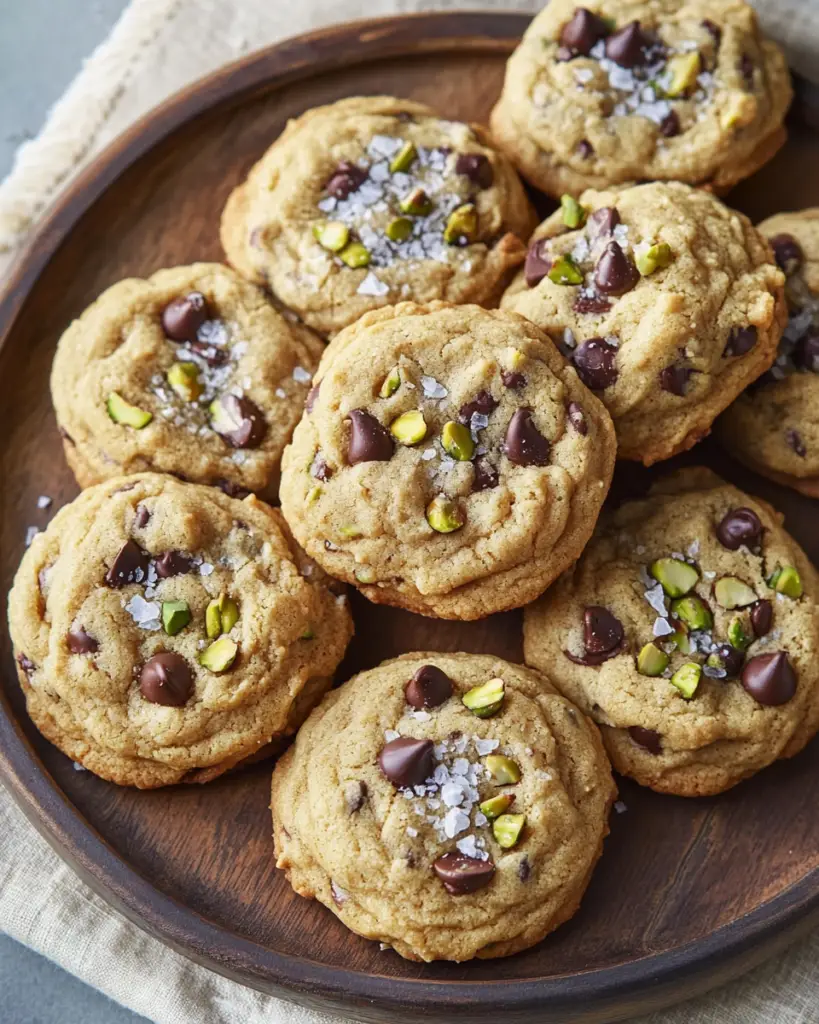 Salted Pistachio Chocolate Chip Cookies: A Perfect Blend of Sweet and Savory