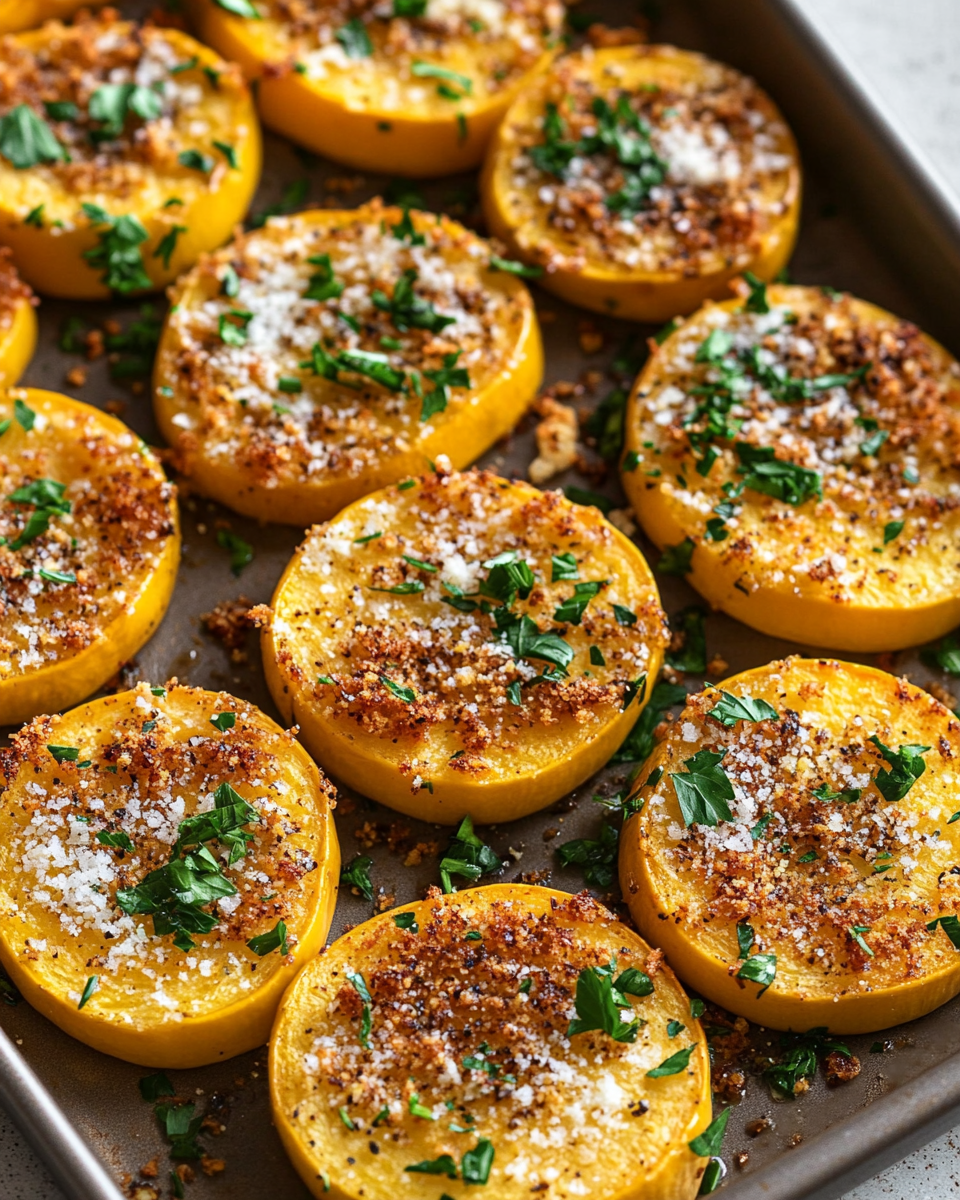 Crispy Roasted Yellow Squash with Parmesan and Asiago: A Simple and Flavorful Side Dish