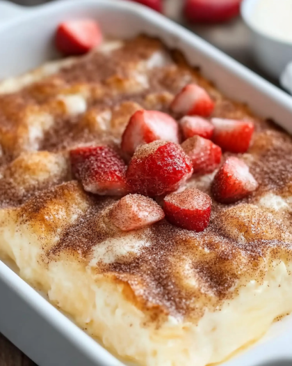 Easy Cinnamon Sugar Cream Cheese Crescent Bake: A Sweet and Simple Dessert