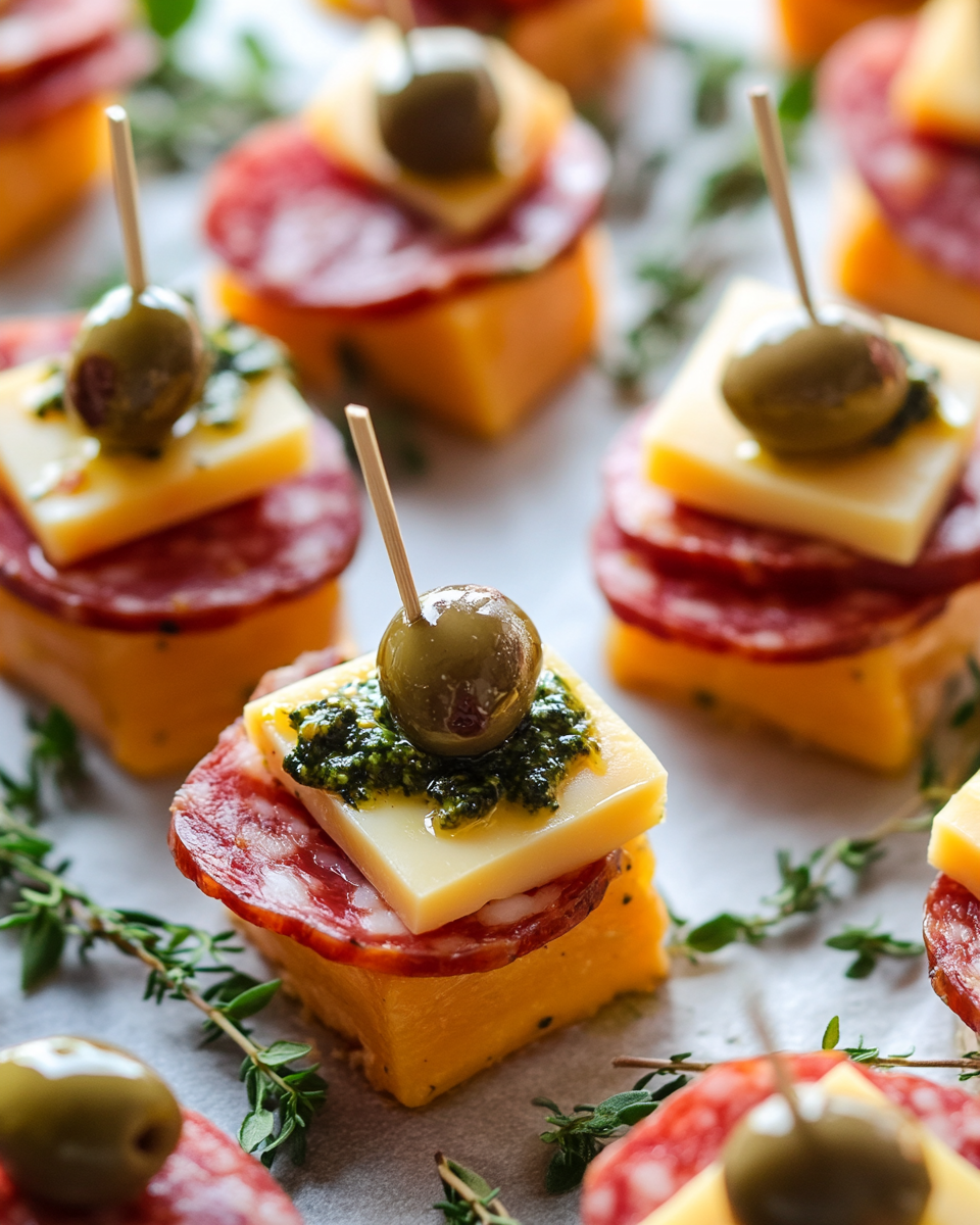 Easy Cheese and Salami Bites – Perfect Party Appetizer