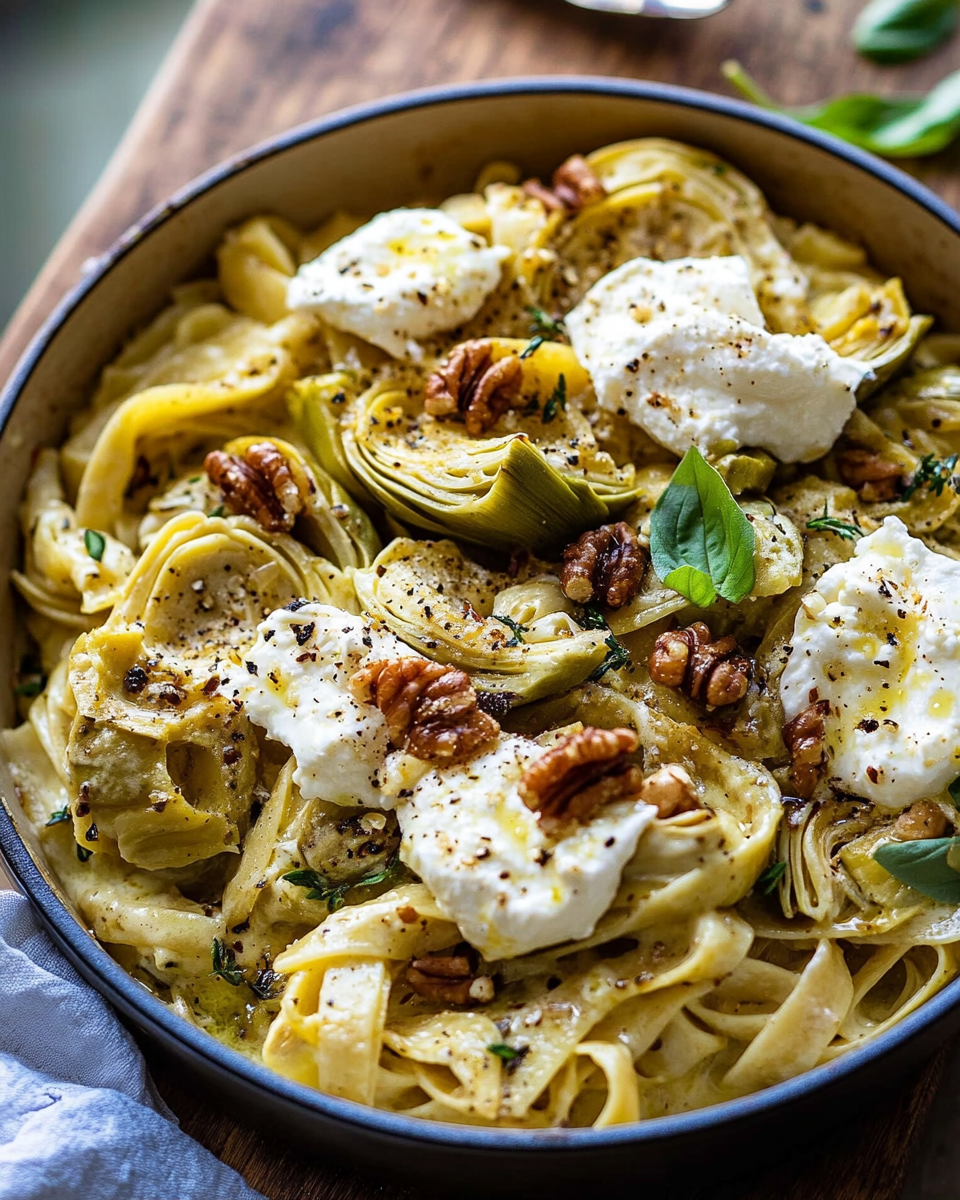 Roasted Artichoke and Burrata Pasta: A Flavorful Journey to Your Next Favorite Dish