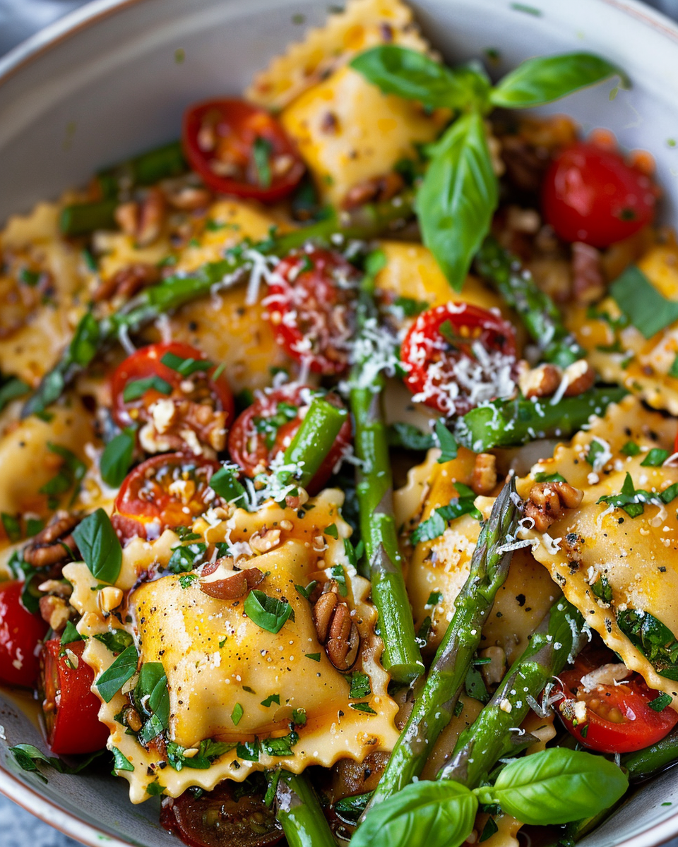 Garden Fresh Asparagus and Tomato Ravioli Toss – A Flavorful, Easy-to-Make Spring Delight