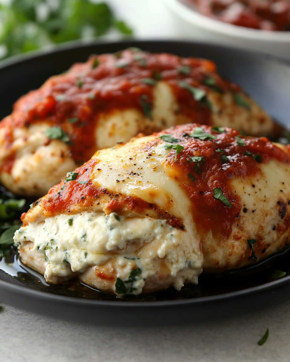 Stuffed Chicken Breasts with Mozzarella and Ricotta – A Flavorful Dinner Idea